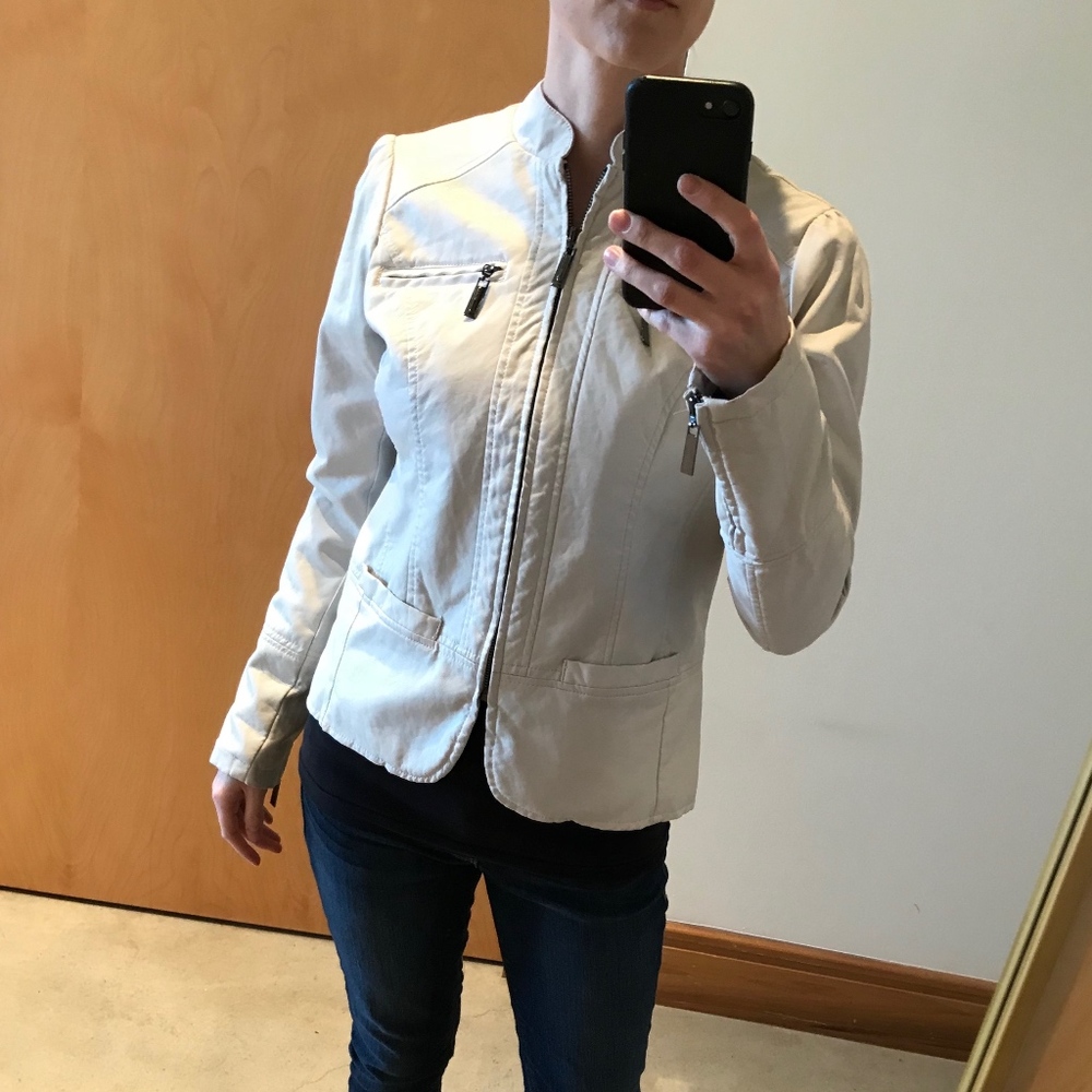 Vegan Leather Moto Jacket